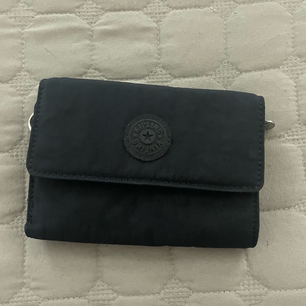 Kipling Navy Tri-Fold Wallet